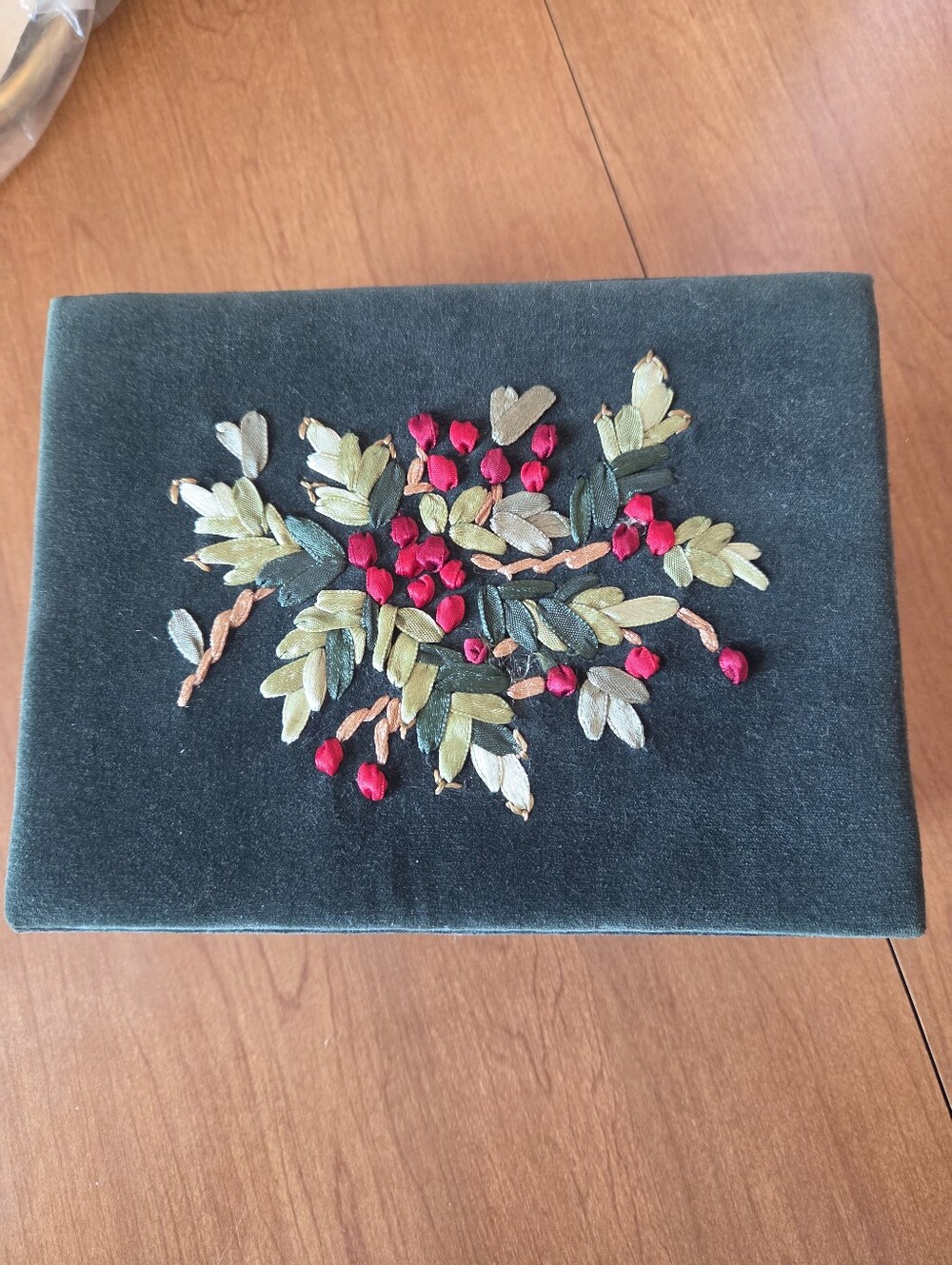 Vintage Velvet Jewelry Box